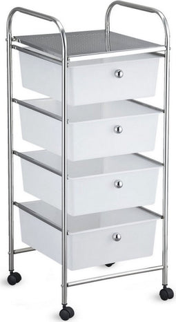 Ladenkast Confortime Metaal Plastic Met wieltjes (33 x 32,5 x 78 cm)