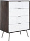 Ladenkast DKD Home Decor 70 x 40 x 105 cm Wit Donkerbruin Mangohout