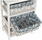 Ladenkast DKD Home Decor Blauw Wit vlechtwerk Paulownia hout (40 x 29 x 59 cm)