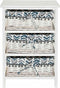 Ladenkast DKD Home Decor Blauw Wit vlechtwerk Paulownia hout (40 x 29 x 59 cm)