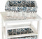 Ladenkast DKD Home Decor Blauw Wit vlechtwerk Paulownia hout (40 x 29 x 59 cm)