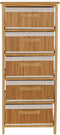Ladenkast DKD Home Decor Natuurlijk Bamboe Paulownia hout 42 x 32 x 98 cm