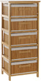 Ladenkast DKD Home Decor Natuurlijk Bamboe Paulownia hout 42 x 32 x 98 cm