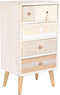 Ladenkast DKD Home Decor Spar Natuurlijk Katoen Wit (48 x 35 x 89 cm)
