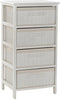 Ladenkast DKD Home Decor Wit Bamboe Paulownia hout 42 x 32 x 81 cm