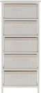 Ladenkast DKD Home Decor Wit Bamboe Paulownia hout 42 x 32 x 98 cm