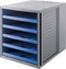 LAdenkast HAN Karma met 5 open Laden blauw