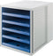 LAdenkast HAN Karma met 5 open Laden blauw