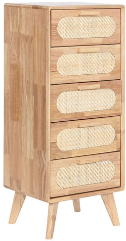 Ladenkast Home ESPRIT Natuurlijk Metaal Rubberwood 40 x 30 x 78 cm
