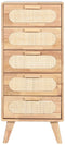 Ladenkast Home ESPRIT Natuurlijk Metaal Rubberwood 40 x 30 x 78 cm