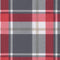 vidaXL - Palletkussen - stof - ruitpatroon - rood
