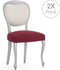 Stoelhoes Eysa JAZ Bordeaux 50 x 5 x 50 cm 2 Stuks