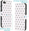 iMoshion Hoesje Geschikt voor iPhone 7 / 8 / SE (2020) / SE (2022) Hoesje Met Pasjeshouder - iMoshion Design Softcase Bookcase - Wit / Zwart / Hearts Allover White