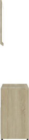 vidaXL - Badkamermeubelset - bewerkt - hout - sonoma - eikenkleurig