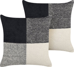 LAELIA - Sierkussen - Zwart - 45 x 45 cm - Katoen