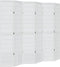 vidaXL - Kamerscherm - met - 6 - panelen - massief - paulowniahout - wit
