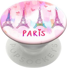 PopSockets Paris Love - Smartphone-accessoire - Grip en verwisselbare PopTop - Multi-color