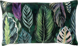 Dutch Decor ASH - Kussenhoes 30x50 cm - bladprint - Greener Pastures - groen - met rits