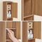 SoBuy BZR34-II-PF - Hoge Badkamerkast - Smalle Opbergkast met Lade en Verstelbare Planken - Naturel 20x20x180cm