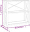 vidaXL - Kastje - 3-laags - 80x30x78 - cm - massief - eikenhout
