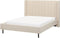 VILETTE - Tweepersoonsbed - Beige - 140 x 200 cm - Bouclé