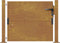 vidaXL - Poort - 105x105 - cm - cortenstaal