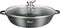 Lage braadpan - kookpan met deksel - Marmer Coating - zwart dots