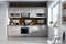 Lage kast met 4 lades en werkblad - Sonoma eiken afwerking - L 40 x D 51,6 x H 85 cm - LASSEN