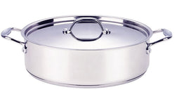 Lage Kookpan RVS braadpan - Voor alle warmtebronnen, ook inductie -Ø 32 cm