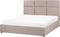 LAGORD - Tweepersoonsbed met opbergruimte - Taupe - 160 x 200 cm - Polyester