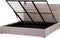 LAGORD - Tweepersoonsbed met opbergruimte - Taupe - 180 x 200 cm - Polyester