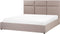 LAGORD - Tweepersoonsbed met opbergruimte - Taupe - 180 x 200 cm - Polyester
