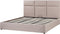 LAGORD - Tweepersoonsbed met opbergruimte - Taupe - 180 x 200 cm - Polyester