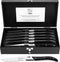 Laguiole Style de Vie Steakmessen Luxury Line - 6-delig - Zwart pakkahout