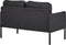 LAHTI - Tweezitsbank - Donkergrijs - Stof
