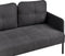 LAHTI - Tweezitsbank - Donkergrijs - Stof