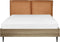LIMANTON - Bed - Goudbruin - 140 x 200 cm - Kunstleer