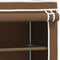 vidaXL - Opbergrek - voor - boven - wasmachine - 2-laags - 71x29,5x170,5 - cm - bruin