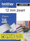 Brother TZE-N231 - 12mm - niet gelamineerd - zwart op wit