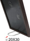 Deknudt Frames fotolijst S65KQ1 - bruin met passe-partout - foto 20x30