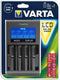 Varta 57676 - LCD Dual Tech Batterijlader - Geschikt voor AA AAA en Li-ion - Zwart/Zilver