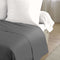 Laken - HOME LINGE PASSION - 180 x 290 cm - 1 persoons - Antraciet