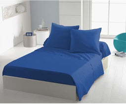 Laken - HOME LINGE PASSION - 180 x 290 cm - 1 persoons - Blauw