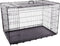 Flamingo Hondenbench Nyo - Draadkooi M - 77x47x53,5 cm - 2 deuren - Zwart