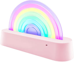 Lalarma Nachtlampje Dancing Rainbow - 18x11x4cm - Pink