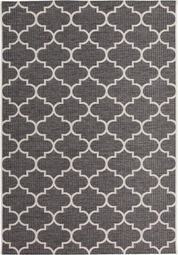 Lalee Laagpolig vloerkleed (gevlochten) - geschikt voor Indoor/Outdoor 80 x 150 Grijs