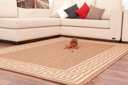 Lalee Laagpolig vloerkleed in Sisal-look – gevlochten 120 x 170 Bruin