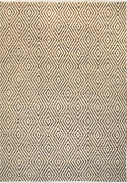Lalee Zacht wollen vloerkleed 80 x 150 Bruin/Beige