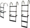 Lalizas Stainless Steel Ladder Zwart,Zilver 4 Steps