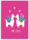 Lama - Plaid Fleece Deken - 130 x 160 cm - Roze - 100% Polar Fleece